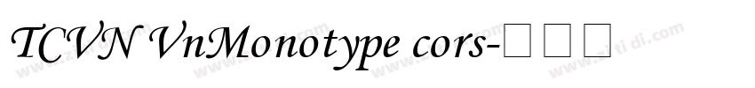 TCVN VnMonotype cors字体转换